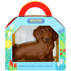 marksandspencer_food_Velikonoce21_Walter the Sausage Dog_cokoladovy jezevcik_199,90Kc